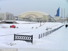 Хабаровск. Спортивный комплекс Платинум арена на Уссурийском бульваре