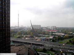 Москва. Вид из окна 15-го этажа отеля «Космос»