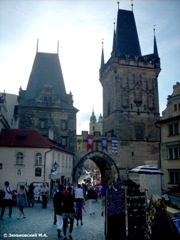 Прага. Староместская башня у Карлового моста
