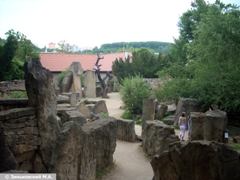 Зоопарк в Праге. Место обитания лис, черепах